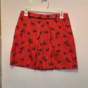 Cooperative Pink Skirt with Navy Bow Design - Size 6
